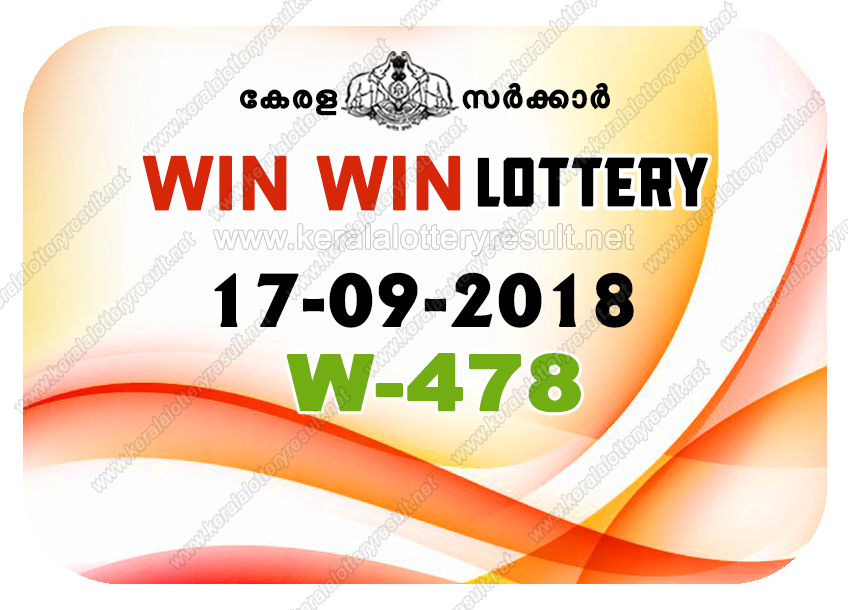 Kerala Lottery Result 17 09 2018 Win Win Lottery Results